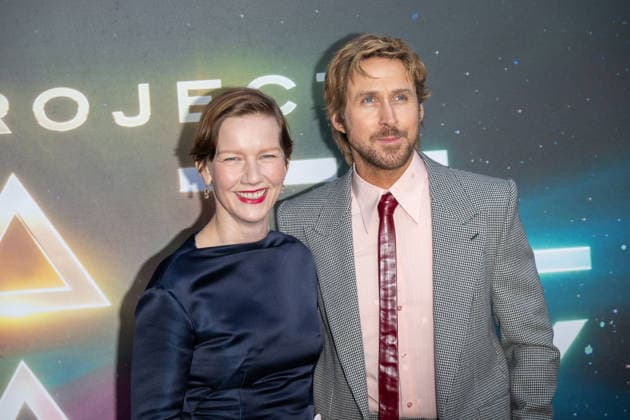Project Hail Mary New York Premiere, New York, USA - 18 Mar 2026 (L-R) Sandra Hüller and Ryan Gosling attend Project Hail Mary New York premiere at Lincoln Center on March 18, 2026 in New York City. New York United States Copyright: xRonxAdarx xSOPAxImagesx _radar_phm_20260318_02258