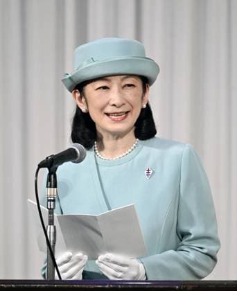 Japan Crown Princess Kiko at anti-tuberculosis event Japan s Crown Princess Kiko delivers a speech at an anti-tuberculosis event on March 18, 2026, in Matsuyama in Ehime Prefecture, western Japan.  A14AA0005398159P