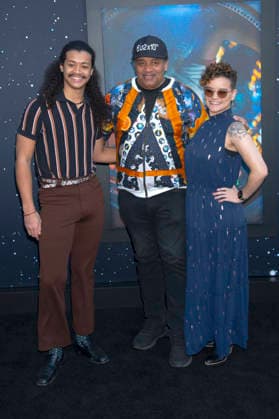 Travis Tyson, Neil deGrasse Tyson and Miranda Tyson at the premiere of the movie Project Hail Mary The Astronaut at Lincoln Center New York, 18 03 2026 Foto:xB.xHinex xFuturexImagex project_6301