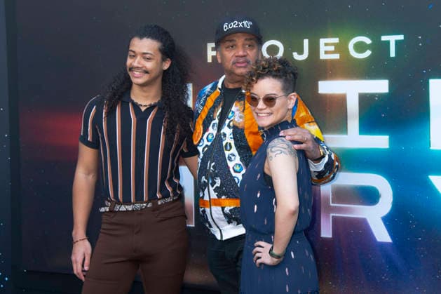 Travis Tyson, Neil deGrasse Tyson and Miranda Tyson at the premiere of the movie Project Hail Mary The Astronaut at Lincoln Center New York, 18 03 2026 Foto:xB.xHinex xFuturexImagex project_6304