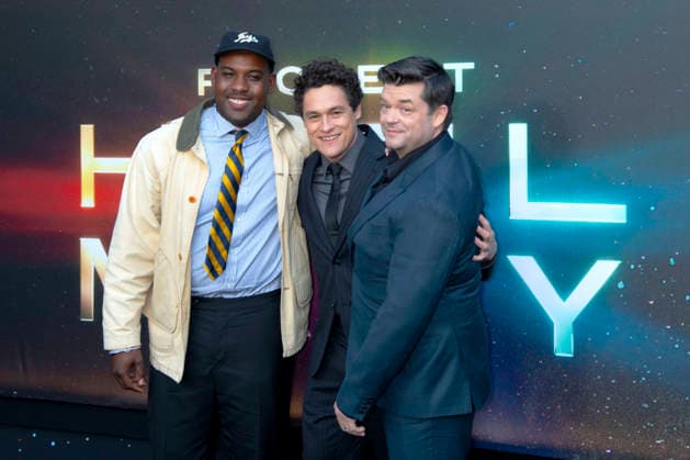 Lionel Boyce, Phil Lord and Christopher Miller at the premiere of the movie Project Hail Mary The Astronaut at Lincoln Center New York, 18 03 2026 Foto:xB.xHinex xFuturexImagex project_6325
