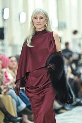 Mercedes-Benz Fashion Week in Madrid , Spain -18 MAR 2026. A model walks the runway wearing a design by Isabel Sanchis during the Mercedes-Benz Fashion Week de Madrid in IFEMA. Madrid Spain Copyright: xAtilanoxGarciax xSOPAxImagesx photos09263