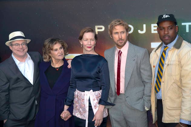 Andy Weir, Amy Pascal, Sandra Hüller, Ryan Gosling and Lionel Boyce at the premiere of the movie Project Hail Mary The Astronaut at Lincoln Center New York, 18 03 2026 Foto:xB.xHinex xFuturexImagex project_6402