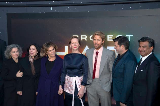 Courtenay Valenti, Sue Kroll, Amy Pascal, Sandra Hüller, Ryan Gosling, Christopher Miller and Aditya Sood at the premiere of the feature film Project Hail Mary The Astronaut at Lincoln Center New York, 18 03 2026 Foto:xB.xHinex xFuturexImagex project_6404