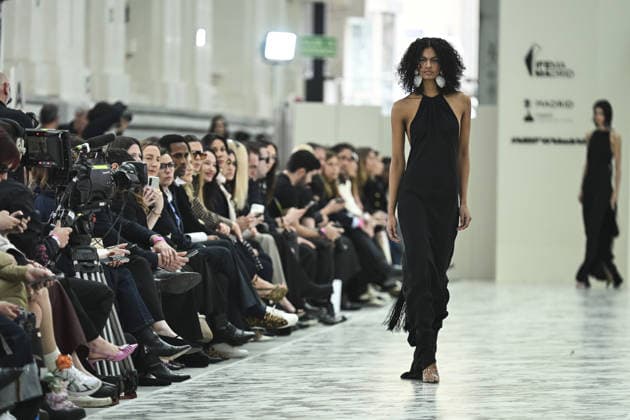 Juan Vidal Fashion Week de Madrid A model walks the runway wearing a design by Juan Vidal during Mercedes-Benz Fashion Week de Madrid in IFEMA, 18 March 2026 Spain Featuring: A model walks the runway wearing a design by Juan Vidal during Mercedes-Benz Fashion Week de Madrid in IFEMA, 18 March 2026 Spain Where: Madrid, Spain When: 18 Mar 2026 Credit: Oscar Gonzalez WENN Madrid Spain Copyright: xOscarxGonzalez WENNx wenn41158732 OFA ZOJx wenn41158732