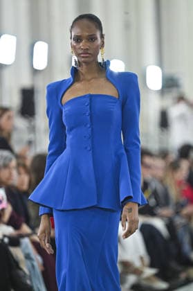Claro Couture Fashion Week de Madrid A model walks the runway wearing a design by Claro Couture during Mercedes-Benz Fashion Week de Madrid in IFEMA, 18 March 2026 Spain Featuring: A model walks the runway wearing a design by Claro Couture during Mercedes-Benz Fashion Week de Madrid in IFEMA, 18 March 2026 Spain Where: Madrid, Spain When: 18 Mar 2026 Credit: Oscar Gonzalez WENN Madrid Spain Copyright: xOscarxGonzalez WENNx wenn41158812 OFA ZOJx wenn41158812