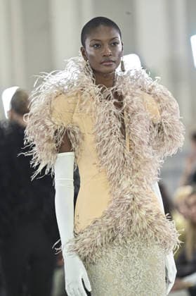 Claro Couture Fashion Week de Madrid A model walks the runway wearing a design by Claro Couture during Mercedes-Benz Fashion Week de Madrid in IFEMA, 18 March 2026 Spain Featuring: A model walks the runway wearing a design by Claro Couture during Mercedes-Benz Fashion Week de Madrid in IFEMA, 18 March 2026 Spain Where: Madrid, Spain When: 18 Mar 2026 Credit: Oscar Gonzalez WENN Madrid Spain Copyright: xOscarxGonzalez WENNx wenn41158819 OFA ZOJx wenn41158819