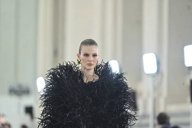 Claro Couture Fashion Week de Madrid A model walks the runway wearing a design by Claro Couture during Mercedes-Benz Fashion Week de Madrid in IFEMA, 18 March 2026 Spain Featuring: A model walks the runway wearing a design by Claro Couture during Mercedes-Benz Fashion Week de Madrid in IFEMA, 18 March 2026 Spain Where: Madrid, Spain When: 18 Mar 2026 Credit: Oscar Gonzalez WENN Madrid Spain Copyright: xOscarxGonzalez WENNx wenn41158825 OFA ZOJx wenn41158825
