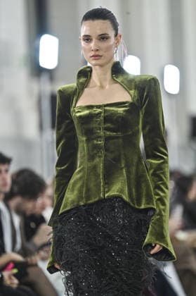 Claro Couture Fashion Week de Madrid A model walks the runway wearing a design by Claro Couture during Mercedes-Benz Fashion Week de Madrid in IFEMA, 18 March 2026 Spain Featuring: A model walks the runway wearing a design by Claro Couture during Mercedes-Benz Fashion Week de Madrid in IFEMA, 18 March 2026 Spain Where: Madrid, Spain When: 18 Mar 2026 Credit: Oscar Gonzalez WENN Madrid Spain Copyright: xOscarxGonzalez WENNx wenn41158826 OFA ZOJx wenn41158826