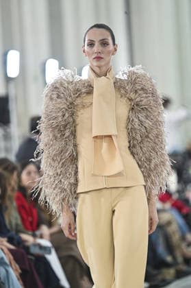 Claro Couture Fashion Week de Madrid A model walks the runway wearing a design by Claro Couture during Mercedes-Benz Fashion Week de Madrid in IFEMA, 18 March 2026 Spain Featuring: A model walks the runway wearing a design by Claro Couture during Mercedes-Benz Fashion Week de Madrid in IFEMA, 18 March 2026 Spain Where: Madrid, Spain When: 18 Mar 2026 Credit: Oscar Gonzalez WENN Madrid Spain Copyright: xOscarxGonzalez WENNx wenn41158828 OFA ZOJx wenn41158828