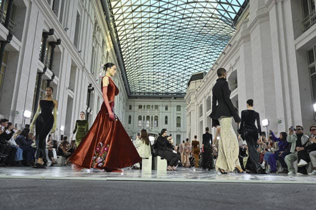 Claro Couture Fashion Week de Madrid A model walks the runway wearing a design by Claro Couture during Mercedes-Benz Fashion Week de Madrid in IFEMA, 18 March 2026 Spain Featuring: A model walks the runway wearing a design by Claro Couture during Mercedes-Benz Fashion Week de Madrid in IFEMA, 18 March 2026 Spain Where: Madrid, Spain When: 18 Mar 2026 Credit: Oscar Gonzalez WENN Madrid Spain Copyright: xOscarxGonzalez WENNx wenn41158840 OFA ZOJx wenn41158840
