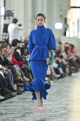 Claro Couture Fashion Week de Madrid A model walks the runway wearing a design by Claro Couture during Mercedes-Benz Fashion Week de Madrid in IFEMA, 18 March 2026 Spain Featuring: A model walks the runway wearing a design by Claro Couture during Mercedes-Benz Fashion Week de Madrid in IFEMA, 18 March 2026 Spain Where: Madrid, Spain When: 18 Mar 2026 Credit: Oscar Gonzalez WENN Madrid Spain Copyright: xOscarxGonzalez WENNx wenn41158795 OFA ZOJx wenn41158795