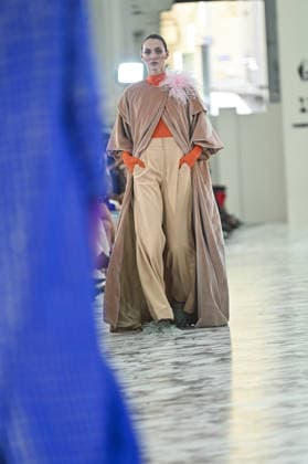 Claro Couture Fashion Week de Madrid A model walks the runway wearing a design by Claro Couture during Mercedes-Benz Fashion Week de Madrid in IFEMA, 18 March 2026 Spain Featuring: A model walks the runway wearing a design by Claro Couture during Mercedes-Benz Fashion Week de Madrid in IFEMA, 18 March 2026 Spain Where: Madrid, Spain When: 18 Mar 2026 Credit: Oscar Gonzalez WENN Madrid Spain Copyright: xOscarxGonzalez WENNx wenn41158810 OFA ZOJx wenn41158810