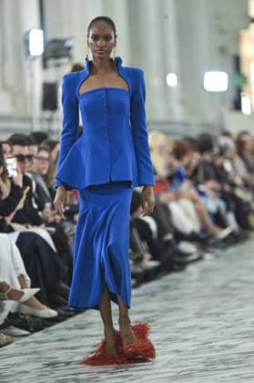 Claro Couture Fashion Week de Madrid A model walks the runway wearing a design by Claro Couture during Mercedes-Benz Fashion Week de Madrid in IFEMA, 18 March 2026 Spain Featuring: A model walks the runway wearing a design by Claro Couture during Mercedes-Benz Fashion Week de Madrid in IFEMA, 18 March 2026 Spain Where: Madrid, Spain When: 18 Mar 2026 Credit: Oscar Gonzalez WENN Madrid Spain Copyright: xOscarxGonzalez WENNx wenn41158811 OFA ZOJx wenn41158811