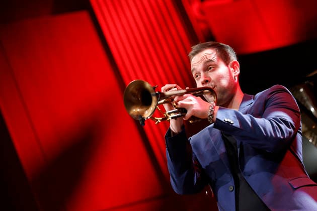 Musician Julian Wasserfuhr during his performance at the Westend event as part of Lit Cologne 2026 in the WDR Funkhaus at Wallrafplatz Cologne, 18 03 2026 NRW Germany Copyright: xChristophxHardtx