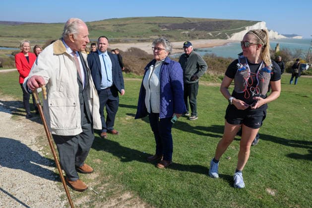 . 19 03 2026. Seaford, United Kingdom. King Charles III inaugurates the King Charles III England Coast Path and opens the Seven Sisters National Nature Reserve in Seaford, United Kingdom.  xPoolx xi-Imagesx IIM-26653-0001