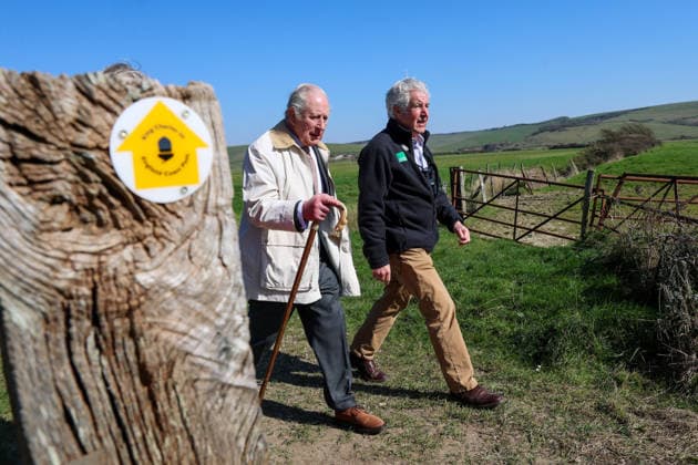 . 19 03 2026. Seaford, United Kingdom. King Charles III inaugurates the King Charles III England Coast Path and opens the Seven Sisters National Nature Reserve in Seaford, United Kingdom.  xPoolx xi-Imagesx IIM-26653-0015
