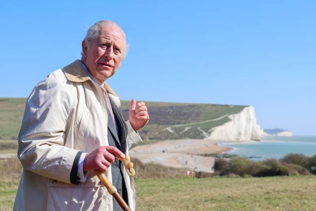 . 19 03 2026. Seaford, United Kingdom. King Charles III inaugurates the King Charles III England Coast Path and opens the Seven Sisters National Nature Reserve in Seaford, United Kingdom.  xPoolx xi-Imagesx IIM-26653-0023
