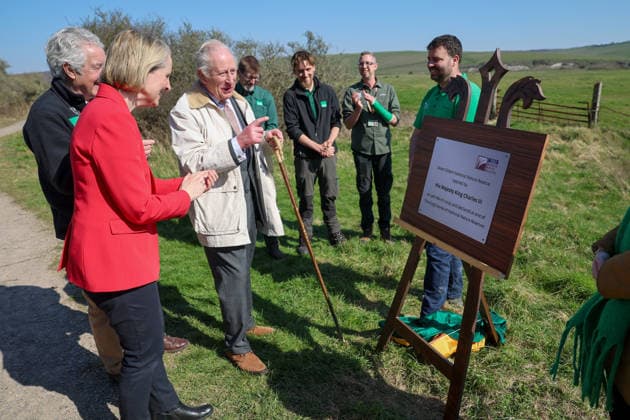 . 19 03 2026. Seaford, United Kingdom. King Charles III inaugurates the King Charles III England Coast Path and opens the Seven Sisters National Nature Reserve in Seaford, United Kingdom.  xPoolx xi-Imagesx IIM-26653-0040