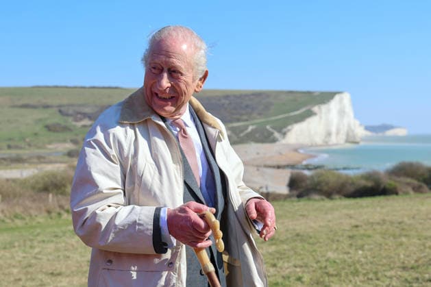 . 19 03 2026. Seaford, United Kingdom. King Charles III inaugurates the King Charles III England Coast Path and opens the Seven Sisters National Nature Reserve in Seaford, United Kingdom.  xPoolx xi-Imagesx IIM-26653-0043
