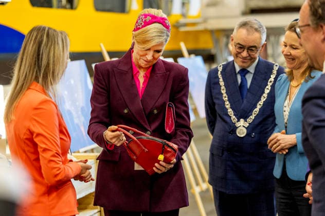 19-03-2026 Haarlem Queen Maxima in a modernized train, travelling from Haarlem to Utrecht during the 11st Circular Economy Week, organized by the Groene Brein, in Haarlem and Utrecht. Â  Copyright: xPPEx