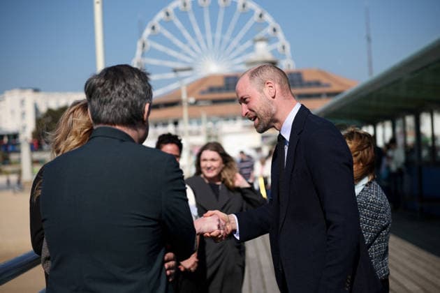 . 19 03 2026. Bournemouth, United Kingdom. Prince William during a visit to Bournemouth, United Kingdom, with international delegates from Australia, Canada, Belgium, the Netherlands and Finland who travelled to the UK to see the Homewards charity youth homelessness work in action.  xPoolx xi-Imagesx IIM-26654-0001