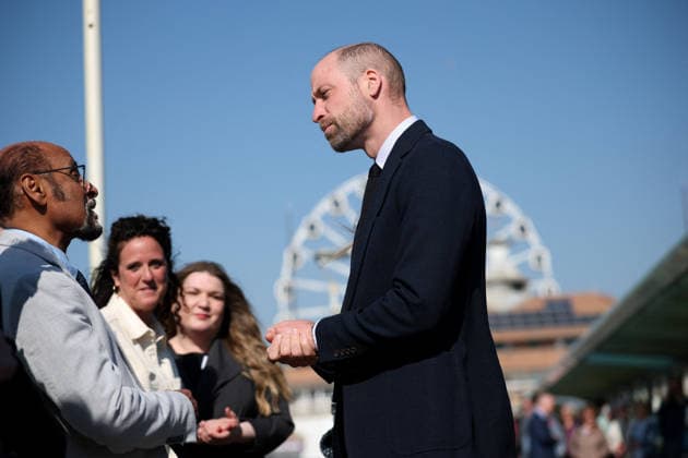 . 19 03 2026. Bournemouth, United Kingdom. Prince William during a visit to Bournemouth, United Kingdom, with international delegates from Australia, Canada, Belgium, the Netherlands and Finland who travelled to the UK to see the Homewards charity youth homelessness work in action.  xPoolx xi-Imagesx IIM-26654-0002