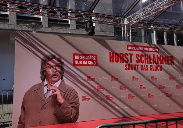 19 03 2026, Germany, NRW, entertainment, cinema, Lichtburg Essen, movie poster Horst Schlämmer sucht das Glück with entertainer Hape Kerkeling in the leading role, movie, Germany Copyright: xD.xKerlekin SnowfieldxPhotographyx SF190326SchlaemmerD2