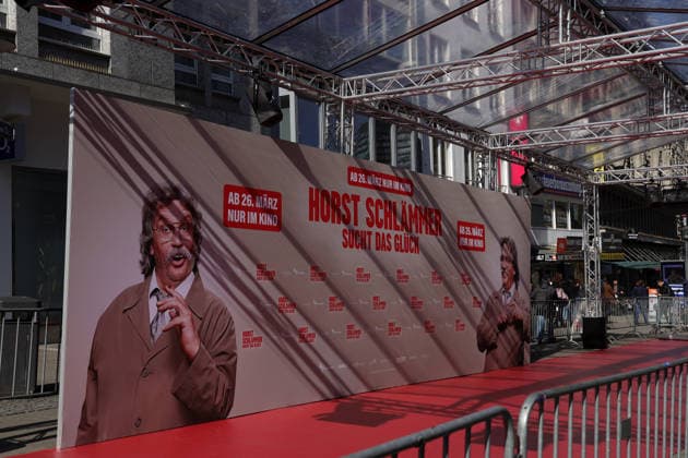 19 03 2026, Germany, NRW, entertainment, cinema, Lichtburg Essen, movie poster Horst Schlämmer sucht das Glück with entertainer Hape Kerkeling in the leading role, movie, Germany Copyright: xD.xKerlekin SnowfieldxPhotographyx SF190326SchlaemmerD3