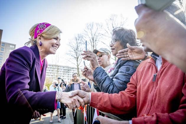 UTRECHT - Queen Maxima is in Utrecht together with the Minister for Climate & Green Growth, Stientje van Veldhoven, for the start of the eleventh Circular Economy Week. During this week, pioneers, companies, researchers, and government bodies in the Netherlands demonstrate how circular innovation and entrepreneurship work in practice. ROBIN UTRECHT ANP netherlands out - belgium out  Copyright: xx x553808692x originalFilename: 553808692.jpg