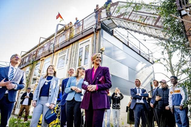 UTRECHT - Queen Maxima is in Utrecht together with the Minister for Climate & Green Growth, Stientje van Veldhoven, for the start of the eleventh Circular Economy Week. During this week, pioneers, companies, researchers, and government bodies in the Netherlands demonstrate how circular innovation and entrepreneurship work in practice. ROBIN UTRECHT ANP netherlands out - belgium out  Copyright: xx x553808865x originalFilename: 553808865.jpg