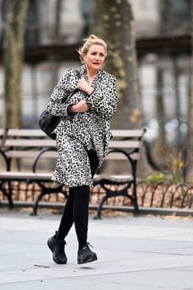 **VIDEO AVAILABLE** Cameron Diaz is spotted filming on the set of Stephen Merchants so far untitled rom-com in New York City Featuring: Cameron Diaz Where: New York City, New York, United States When: 19 Mar 2026 Credit: Elder Ordonez INSTARimages EDITORIAL USE ONLY. NOT FOR USE BY NEWSPAPERS BASED IN THE UK. Copyright: xx instar55566714