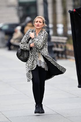 **VIDEO AVAILABLE** Cameron Diaz is spotted filming on the set of Stephen Merchants so far untitled rom-com in New York City Featuring: Cameron Diaz Where: New York City, New York, United States When: 19 Mar 2026 Credit: Elder Ordonez INSTARimages EDITORIAL USE ONLY. NOT FOR USE BY NEWSPAPERS BASED IN THE UK. Copyright: xx instar55566715