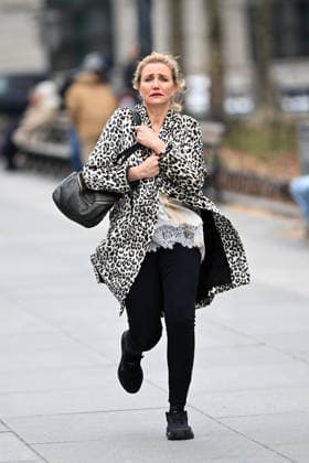 **VIDEO AVAILABLE** Cameron Diaz is spotted filming on the set of Stephen Merchants so far untitled rom-com in New York City Featuring: Cameron Diaz Where: New York City, New York, United States When: 19 Mar 2026 Credit: Elder Ordonez INSTARimages EDITORIAL USE ONLY. NOT FOR USE BY NEWSPAPERS BASED IN THE UK. Copyright: xx instar55566719