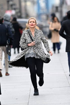 **VIDEO AVAILABLE** Cameron Diaz is spotted filming on the set of Stephen Merchants so far untitled rom-com in New York City Featuring: Cameron Diaz Where: New York City, New York, United States When: 19 Mar 2026 Credit: Elder Ordonez INSTARimages EDITORIAL USE ONLY. NOT FOR USE BY NEWSPAPERS BASED IN THE UK. Copyright: xx instar55566731