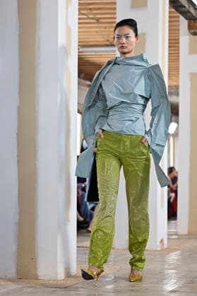 February 28, 2026, Madrid, Spain: A model walks the runway wearing a design by Ernesto Naranjo during Mercedes-Benz Fashion Week de Madrid at Palacio Fernaz Nunoz. Madrid Spain  - ZUMAs197 20260228_aaa_s197_2438 Copyright: xAtilanoxGarciax