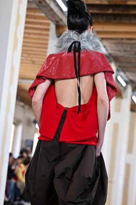 February 28, 2026, Madrid, Spain: A model walks the runway wearing a design by Ernesto Naranjo during Mercedes-Benz Fashion Week de Madrid at Palacio Fernaz Nunoz. Madrid Spain - ZUMAs197 20260228_aaa_s197_2446 Copyright: xAtilanoxGarciax
