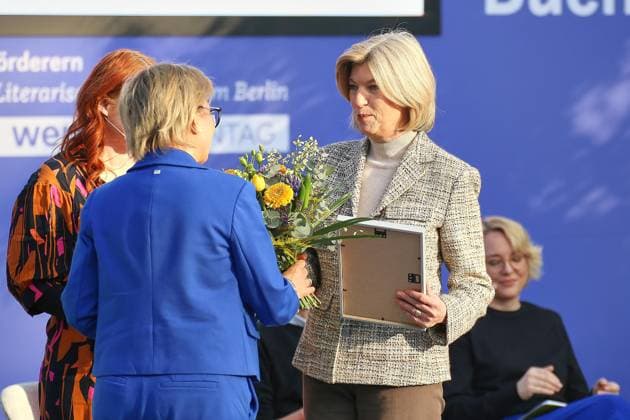 Leipzig, Saxony, Germany, 19 03 2026 Messehalle Leipzig Book Fair Marie Janine Calic receives the Leipzig Book Fair Prize in the non-fiction category for Balkan Odyssey 1933 1941 On the run from Hitler through Southeast Europe Copyright: xdtsxNachrichtenagenturx dts_111353