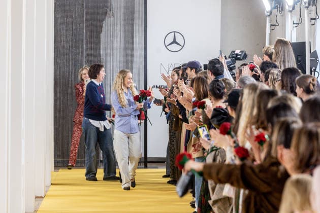 Ynésuelves fashion show at Mercedes Benz Fashion Week The designer Ynés Suelves c during a fashion show of her firm Ynésuelves on the occasion of the Mercedes Benz Fashion Week, on March 19, 2026, in Madrid Spain The Ynésuelves fashion show is part of the Mercedes Benz Fashion Week Madrid, the main Spanish fashion show organized by IFEMA, which brings together established firms and new talents, main Spanish fashion show organized by IFEMA, which brings together established firms and new talents The brand stands out for its aesthetics of rebellious elegance and collections with strong narrative and craftsmanship 19 MARCH 2026 FASHION Madrid Madrid Spain  Copyright: xRicardoxRubiox 7380288