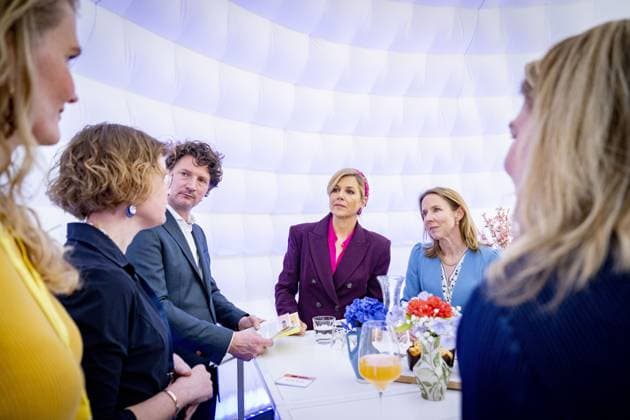 UTRECHT - Queen Maxima is in Utrecht together with the Minister for Climate & Green Growth, Stientje van Veldhoven, for the start of the eleventh Circular Economy Week. During this week, pioneers, companies, researchers, and government bodies in the Netherlands demonstrate how circular innovation and entrepreneurship work in practice. ROBIN UTRECHT ANP netherlands out - belgium out  Copyright: xx x553814355x originalFilename: 553814355.jpg