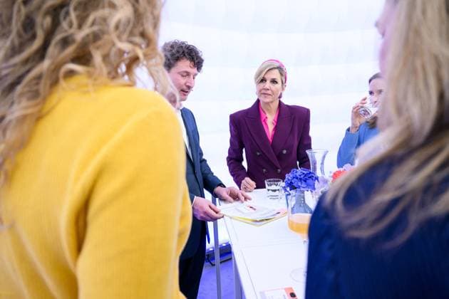 Queen Maxima At Circular Economy Week - Utrecht Queen Máxima is in Haarlem and Utrecht together with the Minister for Climate & Green Growth, Stientje van Veldhoven, in the context of the start of the eleventh Circular Economy Week. March 19, 2026. Photo by NLBeeld Patrick van Emst Bruno Press ABACAPRESS.COM Netherlands  Copyright: xBrunoxPress ABACAx