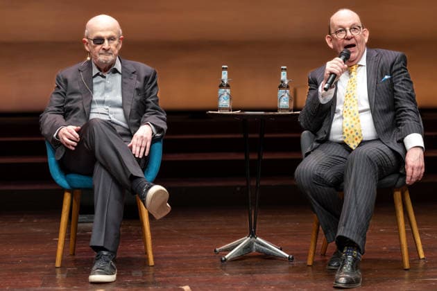 Salman Rushdie, curator DENIS SCHECK The eleventh hour, Salman Rushdie at LIT Potsdam, on 19 03 2026 in Potsdam, LIT , Germany