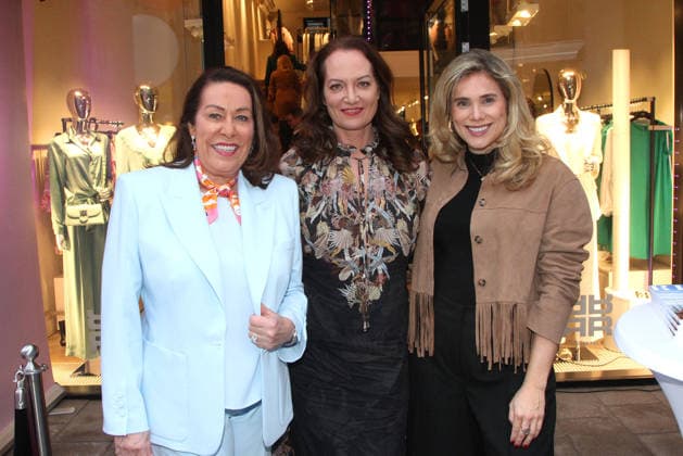 Martina Buckenmaier CEO Riani , Natalia Woerner and Mona Buckenmaier Head of Business Development Riani at the Riani Store Opening on 19 03 2026 in Hamburg Riani Store Opening in Hamburg