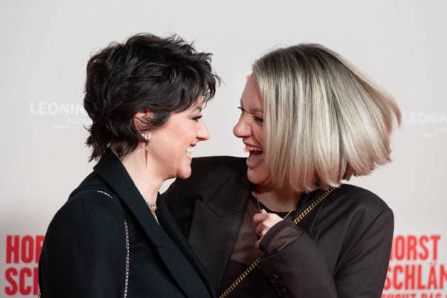 Tahnee SCHAFFARCZYK, comedian, Juliette SCHOPPMANN, singer, red carpet, red carpet show, arrival, film premiere HORST SCHLAEMMER SUCHT DAS GLUECK at the Lichtburg in Essen, 19 03 2026