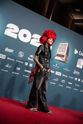ZURICH, SWITZERLAND - MARCH 19: Naomi Lareine, during the Swiss Music Awards 2026 red carpet at Hallestadion, Zurich on March 19, 2026 in Zurich, Switzerland. Copyright: xPriscilaxBütlerx xSPPx Sportspressphoto_SPR114091