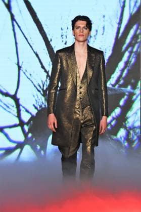 Milan, Italy Pignatelli Atelier Fall-Winter 2026-2027 women s and men s collection presents and inaugurates its new headquarters in Milan. In the photo: Pignatelli Atelier show  Copyright: xNickxZonnax xipa-agency.netx xNickxZonnax IPA_Agency_IPA73150527