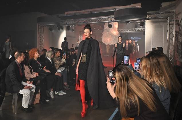 Milan, Italy Pignatelli Atelier Fall-Winter 2026-2027 women s and men s collection presents and inaugurates its new headquarters in Milan. In the photo: Pignatelli Atelier show  Copyright: xNickxZonnax xipa-agency.netx xNickxZonnax IPA_Agency_IPA73150601
