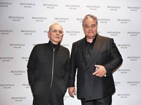 Milan, Italy Pignatelli Atelier Fall-Winter 2026-2027 women s and men s collection presents and inaugurates its new headquarters in Milan. In the photo: Jean Luc Amsler, creative director of Pignatelli Atelier, Francesco Gianfala, owner of the Pignatelli maison.  Copyright: xNickxZonnax xipa-agency.netx xNickxZonnax IPA_Agency_IPA73150625