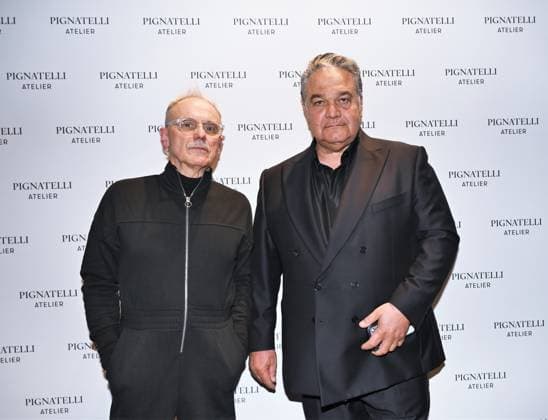 Milan, Italy Pignatelli Atelier Fall-Winter 2026-2027 women s and men s collection presents and inaugurates its new headquarters in Milan. In the photo: Jean Luc Amsler, creative director of Pignatelli Atelier, Francesco Gianfala, owner of the Pignatelli maison.  Copyright: xNickxZonnax xipa-agency.netx xNickxZonnax IPA_Agency_IPA73150626