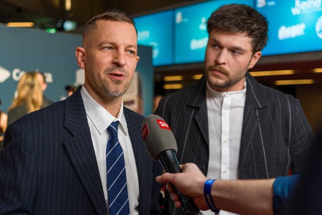 19 03 2026, Zurich, Hallenstadion , Swiss Music Awards 2026, Stress and Zian by the SRF Interview Zurich Hallenstadion Zurich Switzerland Copyright: xJustPictures.ch PascalxvonxBürenx jp-en-PaVoB-Pavo_Fotografie-05617